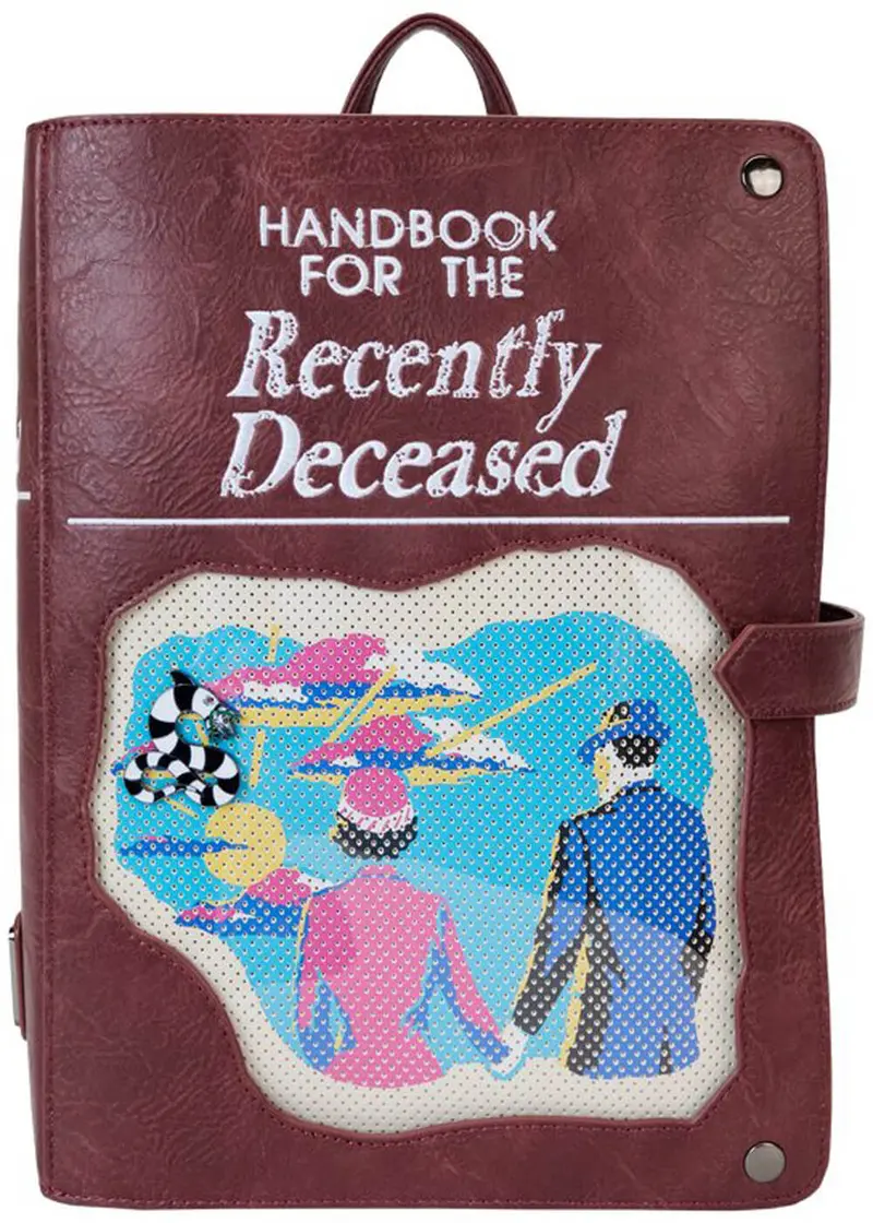 Loungefly Beetlejuice Handbook For The Recently Deceased Pin Trader Backpack
