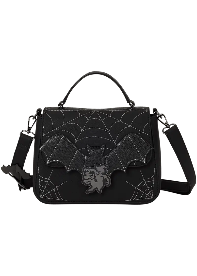 Loungefly Disney Mickey & Minnie Spiderweb and Bats Shoulder Bag