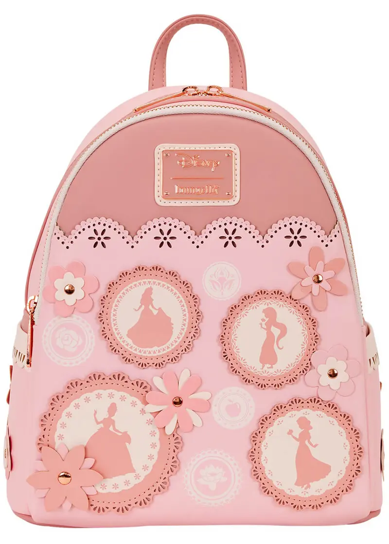 Loungefly Disney Princess Stained Glass Pink Backpack