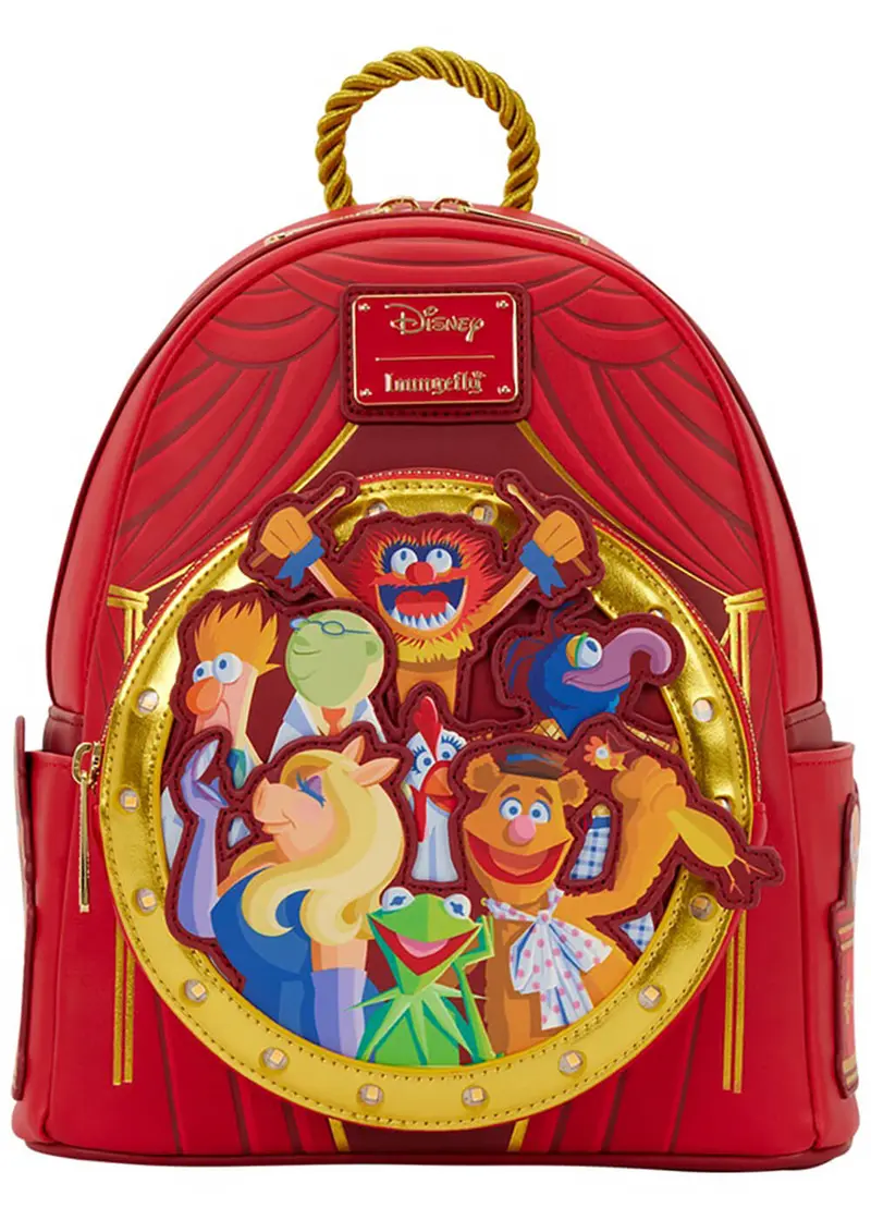 Loungefly Disney The Muppets Group Cameo Backpack Red