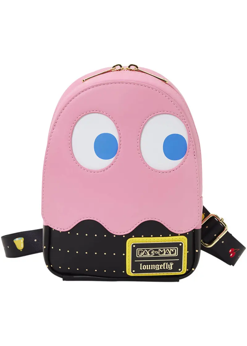 Loungefly Pac-Man Pinky Ghost Crossbody Bag Pink