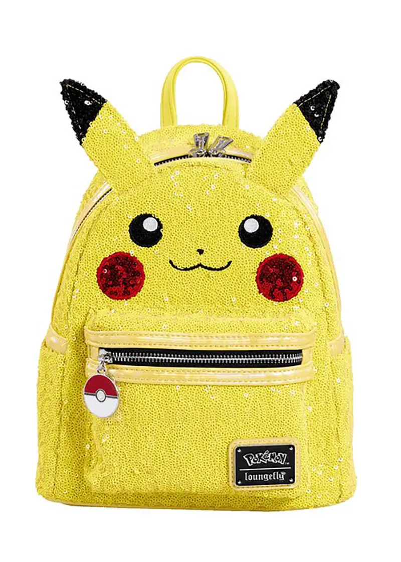 Loungefly Pokémon Pikachu Sequin Cosplay Backpack Yellow
