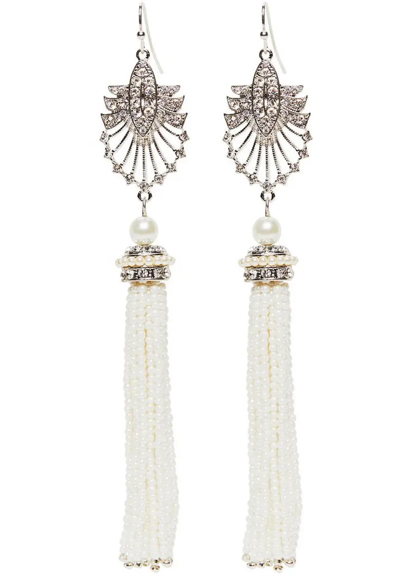 Love Vintage Art Deco Tassel 20's Earrings