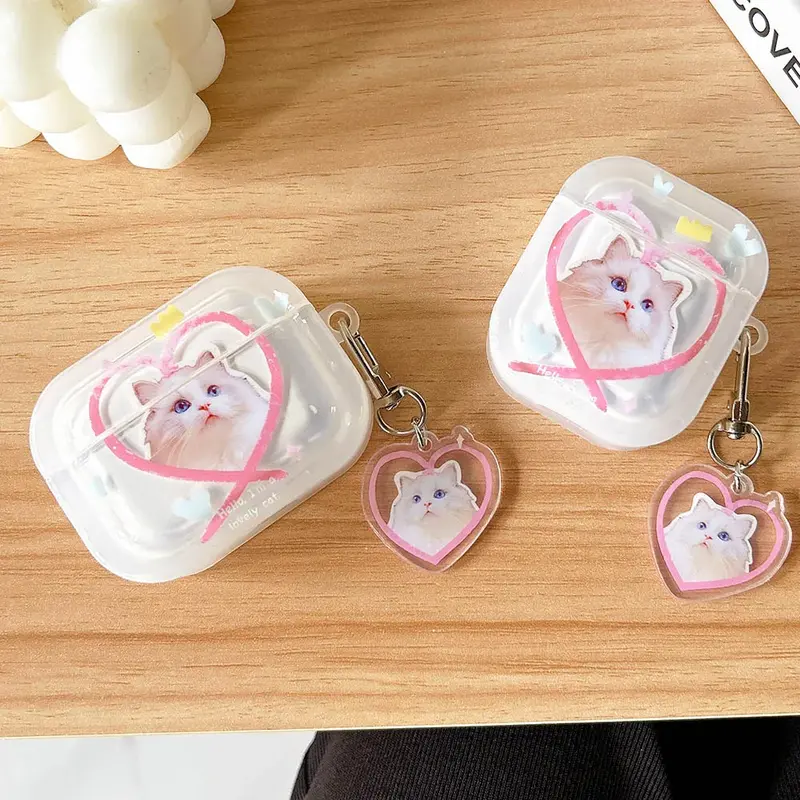 Lovely Cat AirPods Charger Case Cover