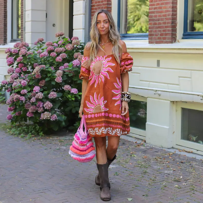 Lowie jurk roze