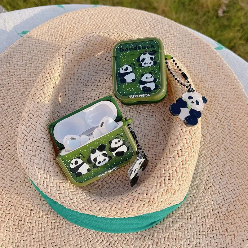 Lucky Panda Bear AirPods Charger Case Cover