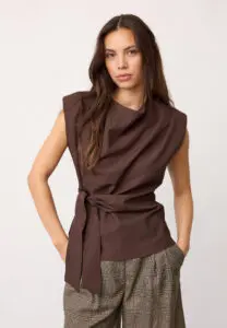 Luna Pleat Top