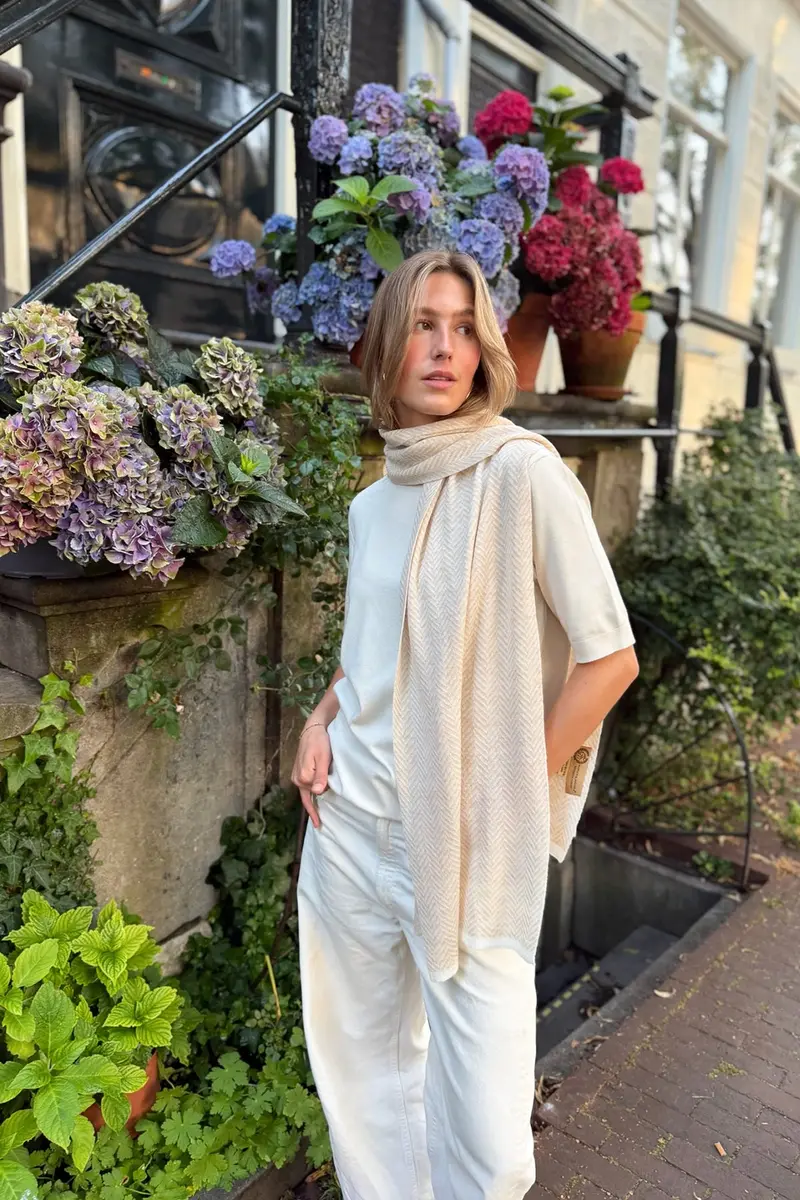 LYCIA SHAWL ECRU-BEIGE