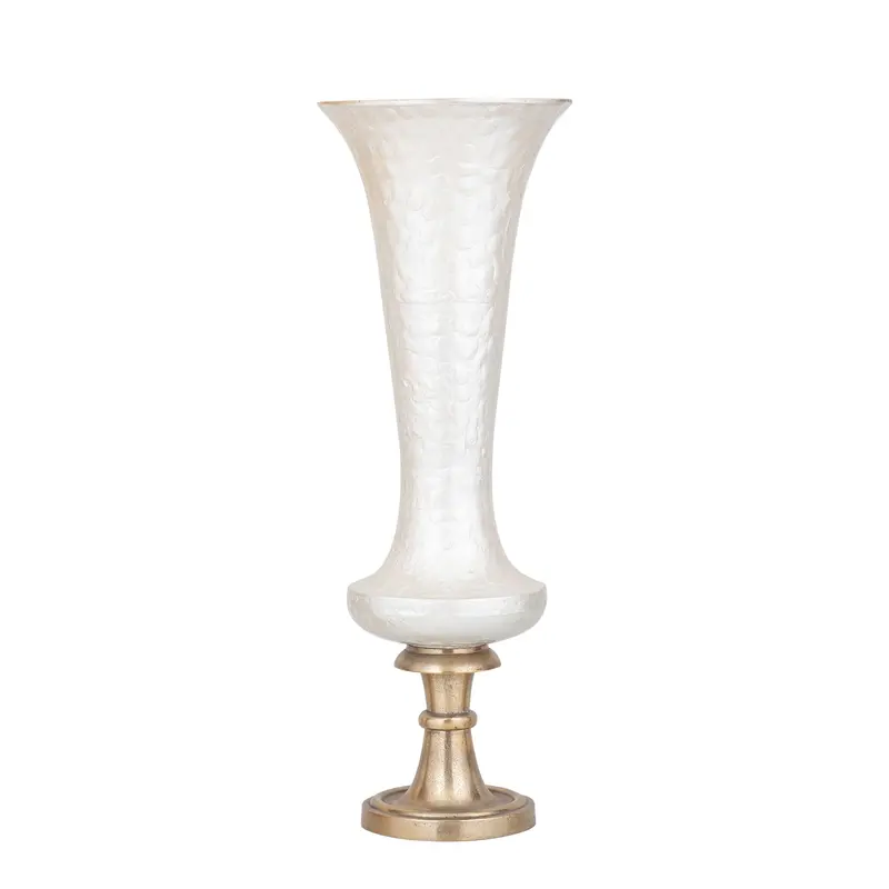 Lysse Vaas Aluminium Emaille Wit Large PTMD