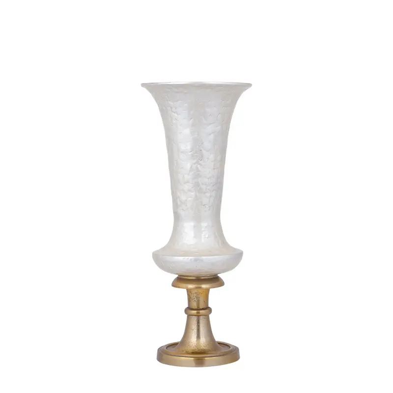 Lysse Vaas Aluminium Emaille Wit Small PTMD