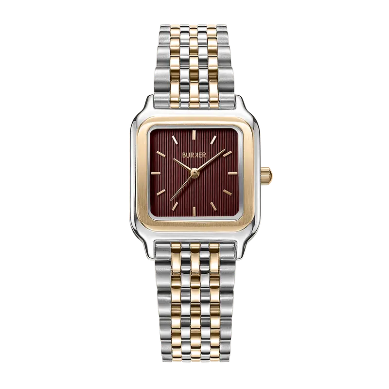 Macy Gold Silver Burgundy