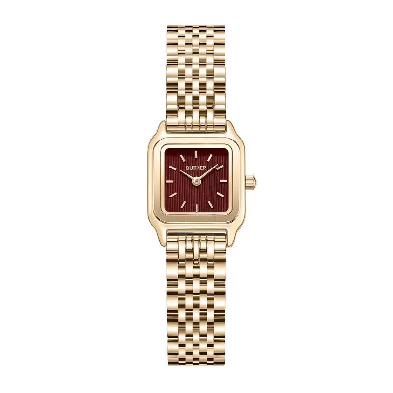 Macy Petite Gold Burgundy