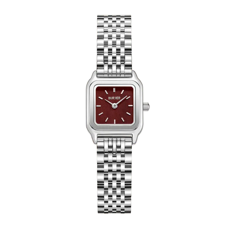 Macy Petite Silver Burgundy