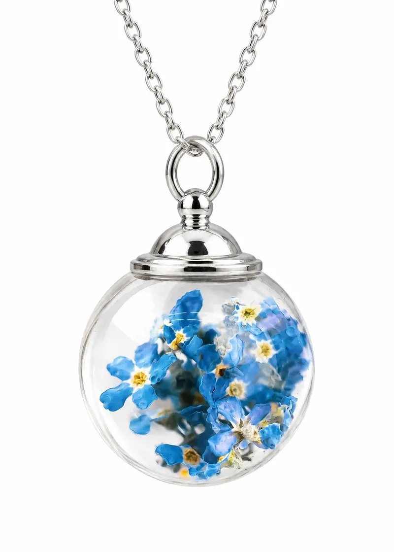 MadamLili Forget-Me-Not Silver Necklace