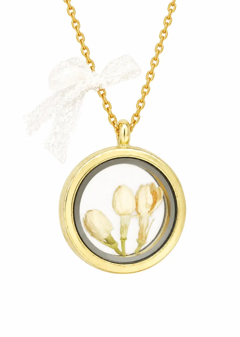 MadamLili Jasmine Locket Necklace