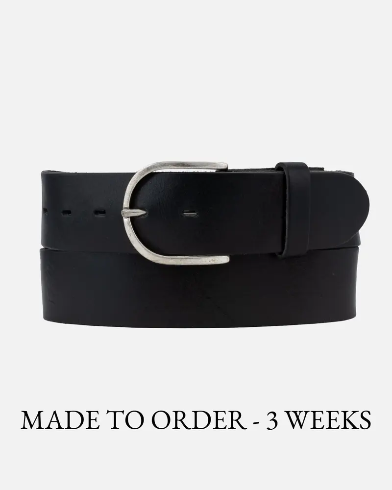 MADE TO ORDER Aisa │ Basis Leren Riem met Verwisselbare Gesp