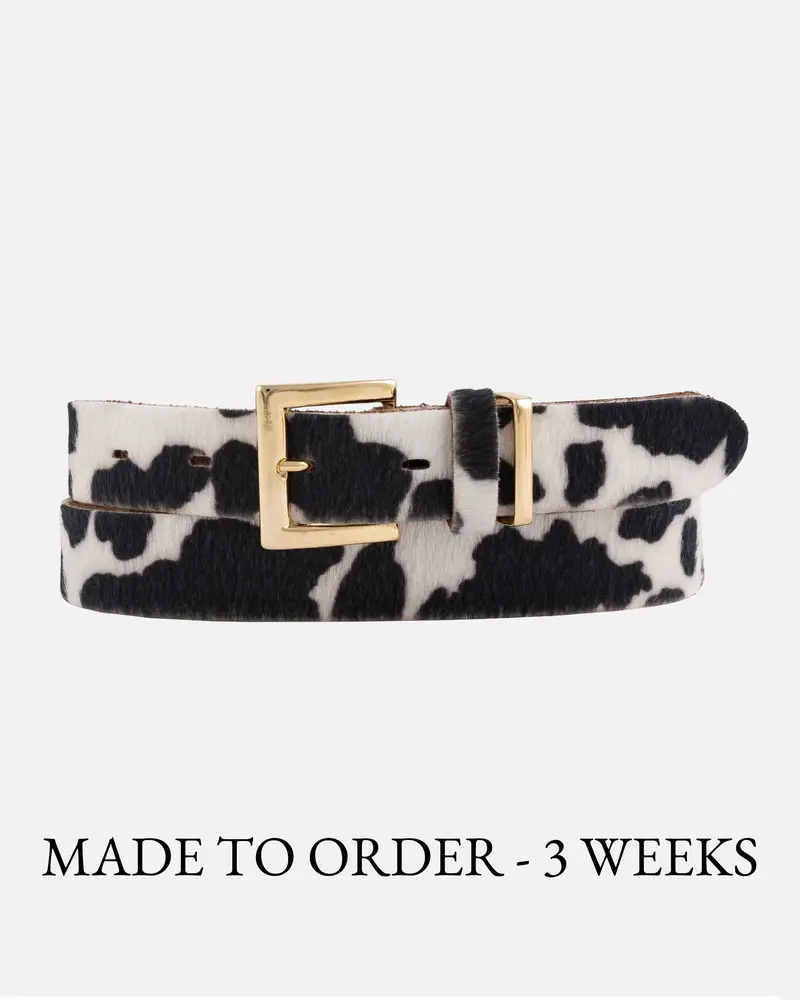 MADE TO ORDER Aliza | Leren Riem met Dierenprint