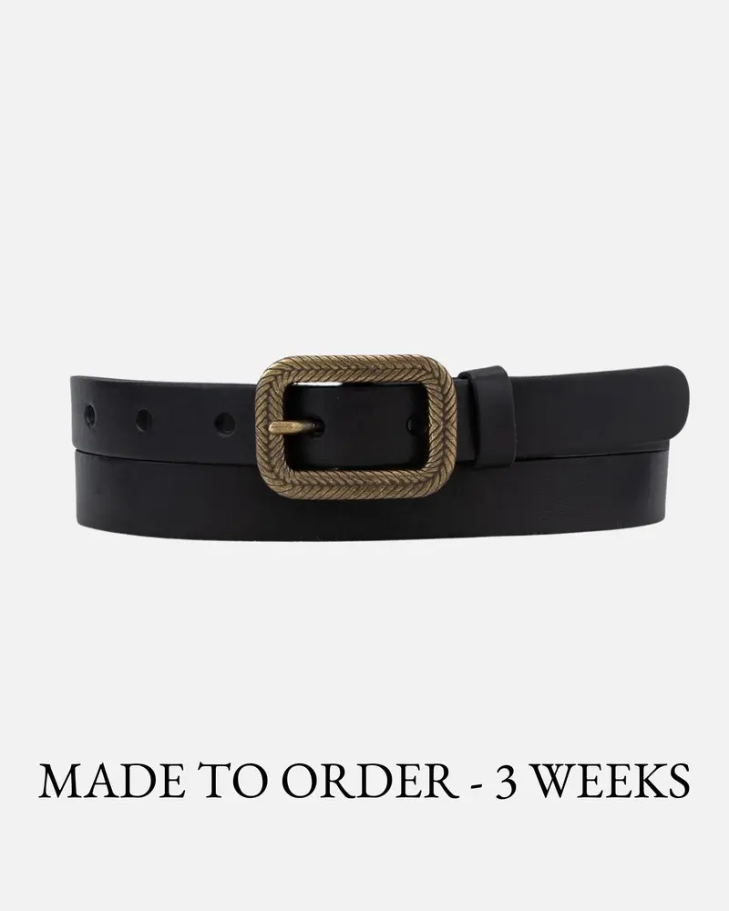 MADE TO ORDER Chelsy │ Vintage Smalle Leren Riem