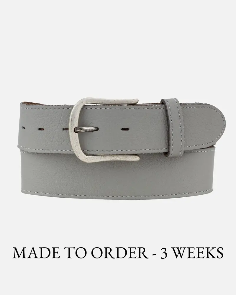 MADE TO ORDER Ela │ Zachte Leren Riem met Verwisselbare Gesp