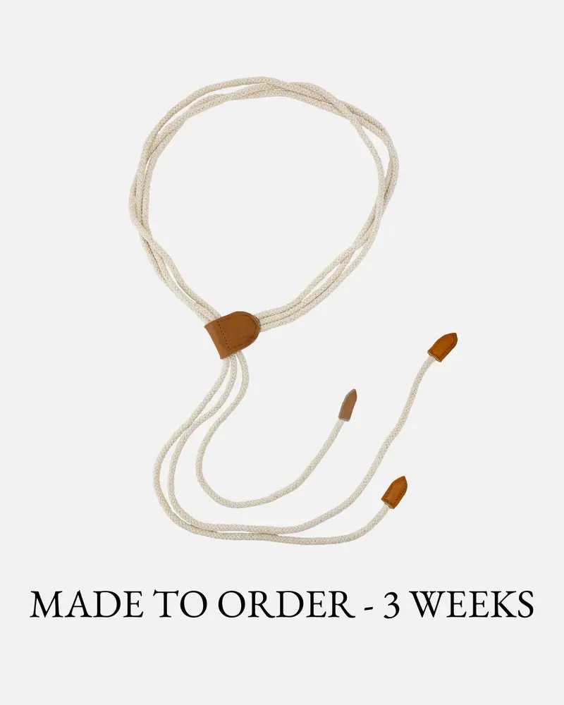 MADE TO ORDER Emily │ Touwriem met Leren Details