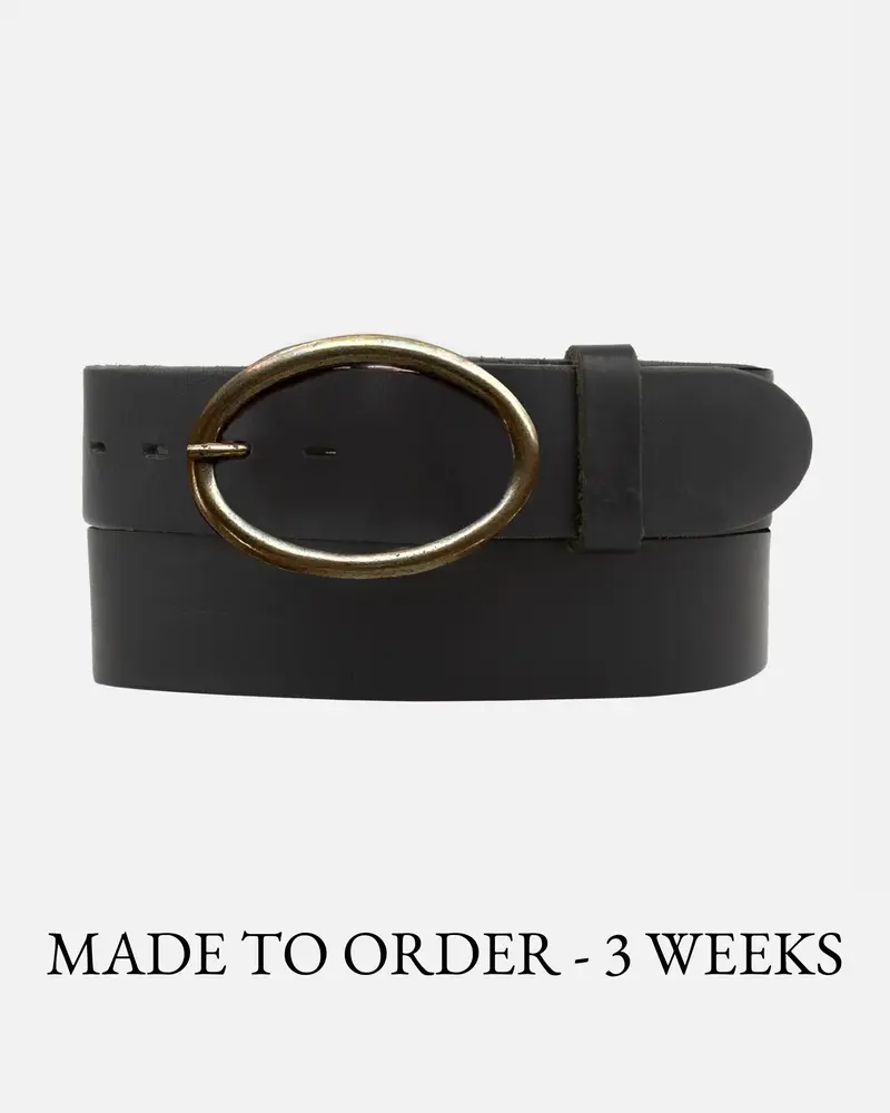 MADE TO ORDER Gyan │ Leren Ellips Gesp Riem