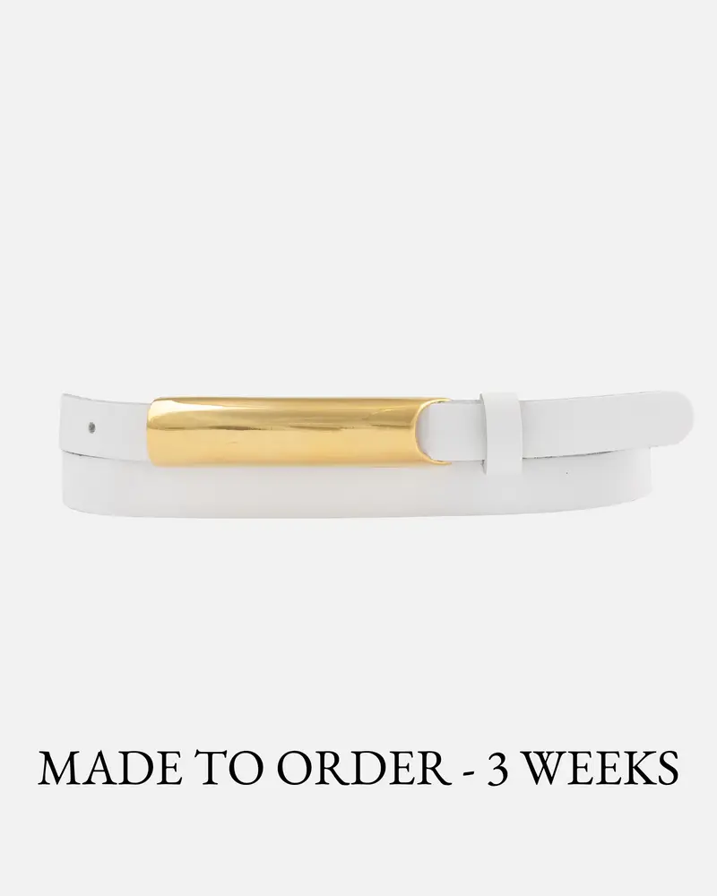 MADE TO ORDER Irene │ Slanke Leren Riem