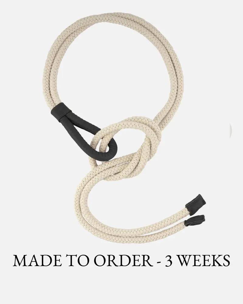 MADE TO ORDER Lasso│Dikke Ceintuur met Leren Details