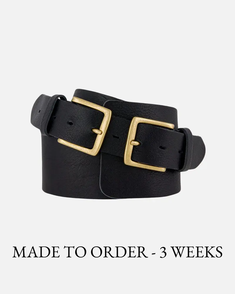 MADE TO ORDER Liv │ Brede Taille Riem met Dubbele Gespen