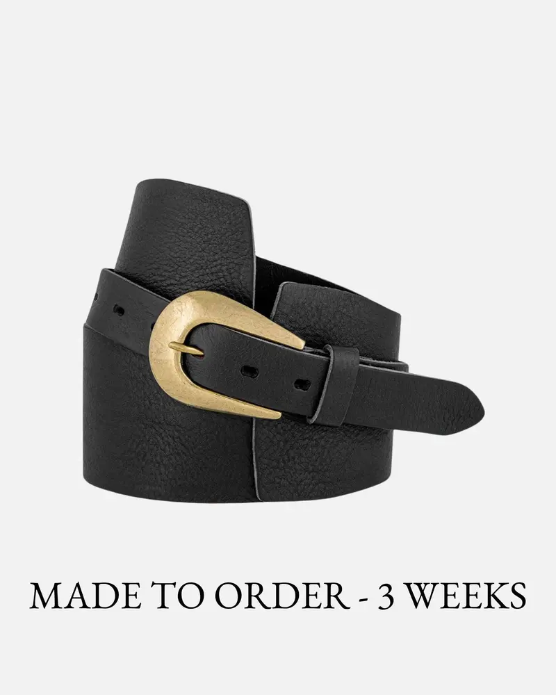 MADE TO ORDER Prya │ Brede Taille Riem met Hoefijzergesp