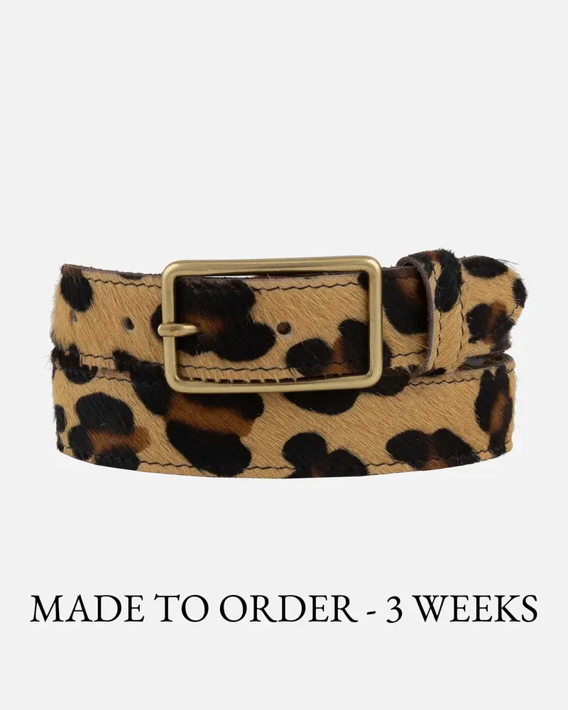 MADE TO ORDER Ruth │Full-Grain Riem met Dierenprint