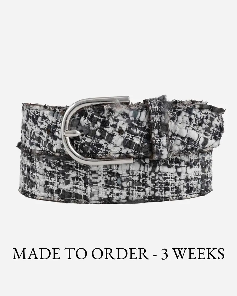 MADE TO ORDER Samy │Pied-de-poule Stoffen Riem
