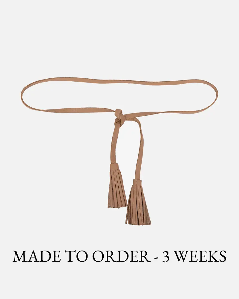 MADE TO ORDER Siena│Lederen Riem met Kwastje