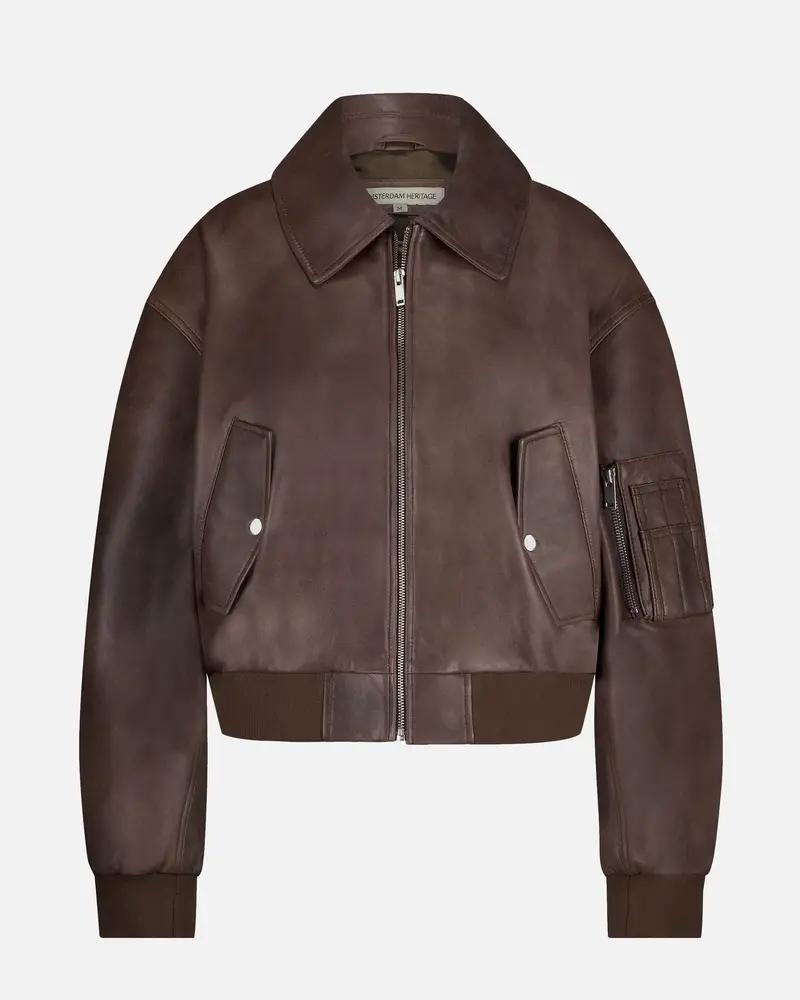 Madison │ Leren Bomberjack