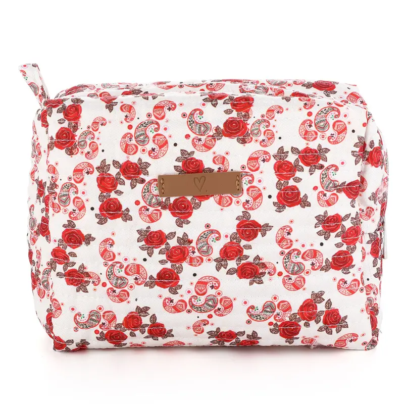 Make-up tasje Travel rood 19x14cm