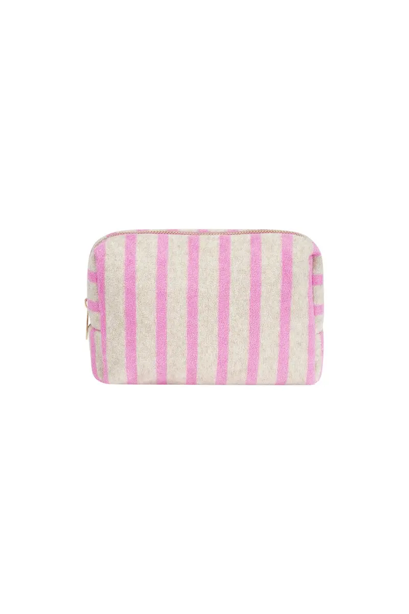 Makeup bag stripes