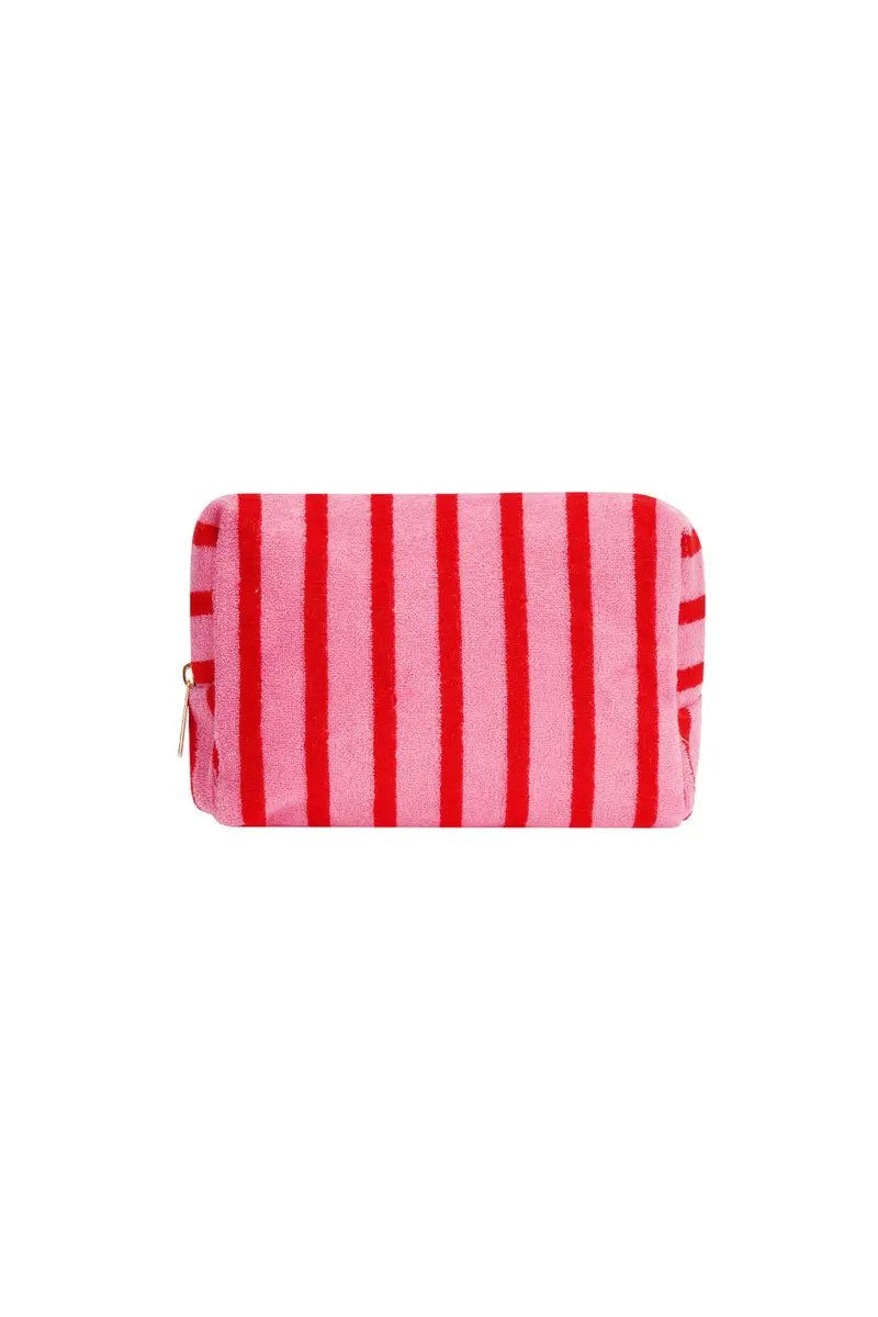 Makeup bag stripes