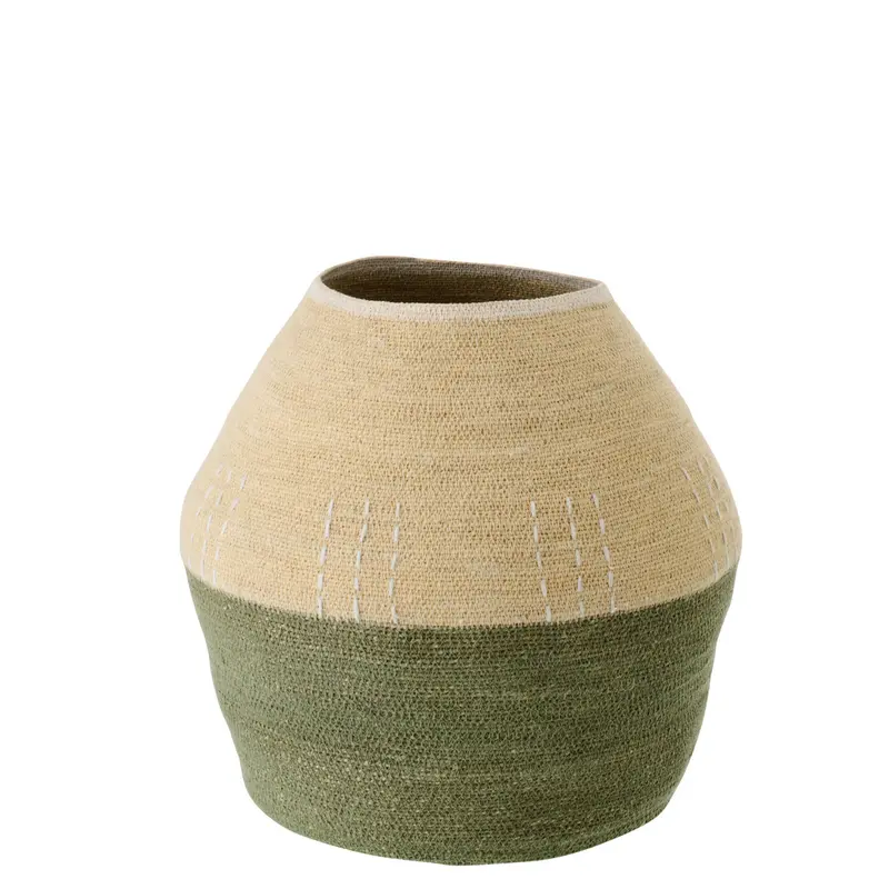 Mand Zeegras Naturel Olijfgroen J-Line