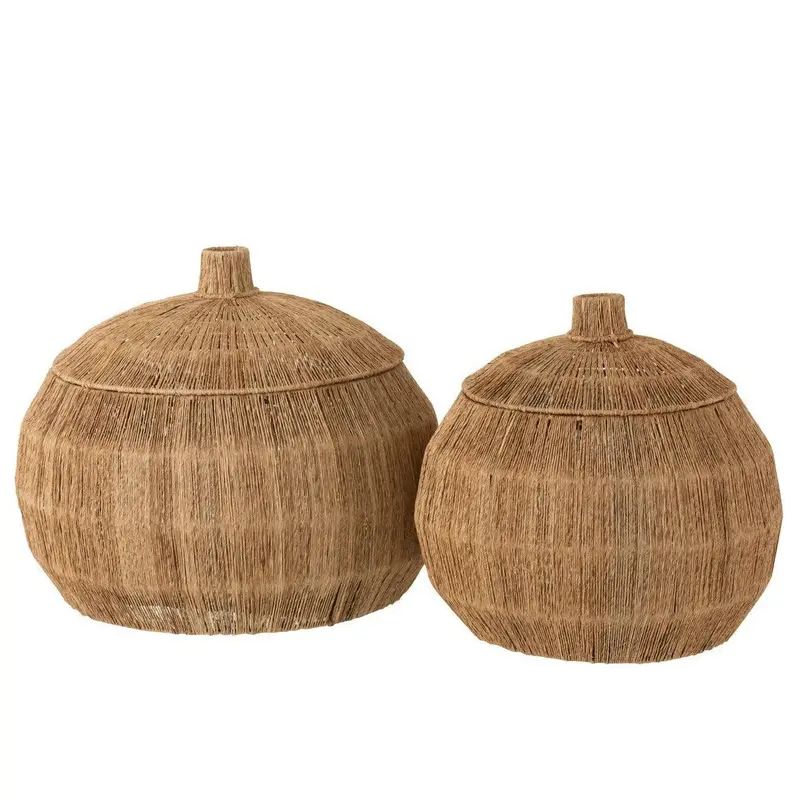 Manden Dantya Bal Jute Naturel Set van 2 J-Line