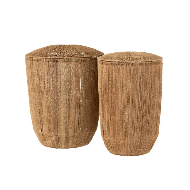 Manden Dantya Lang Jute Naturel Set van 2 J-Line