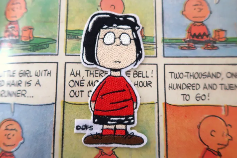 Marcie Snoopy Peanuts comic embroidered patch/appliqué