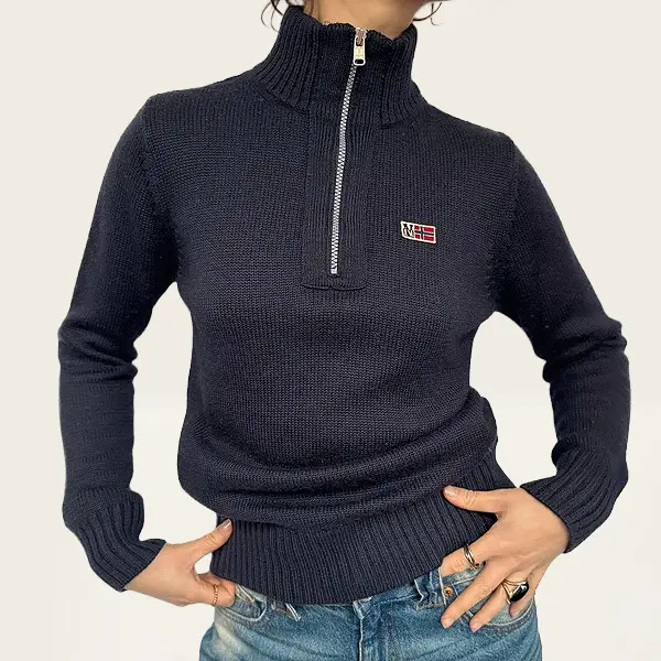 Marineblauwe Napapijri sweater vest