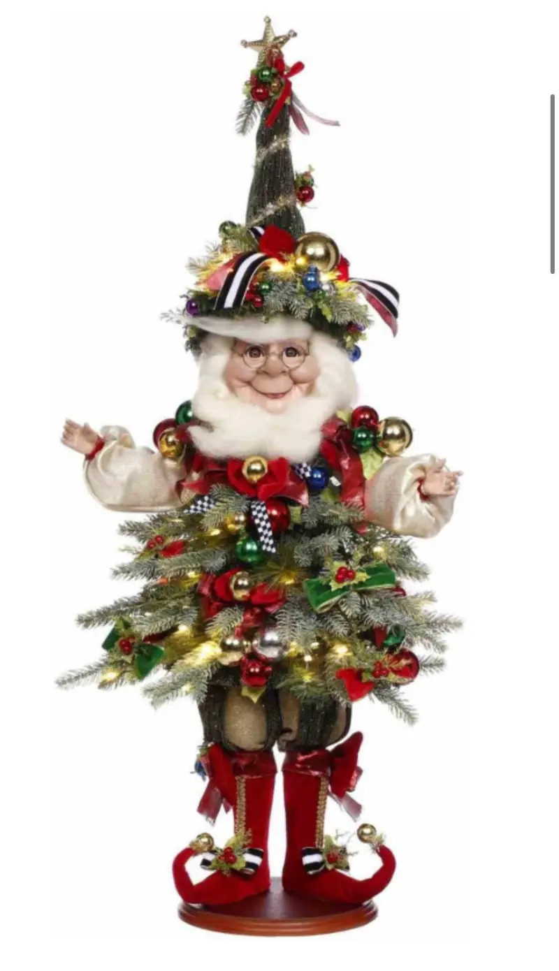 Mark Roberts Christmas Tree Elf met LED Verlichting – 70 cm