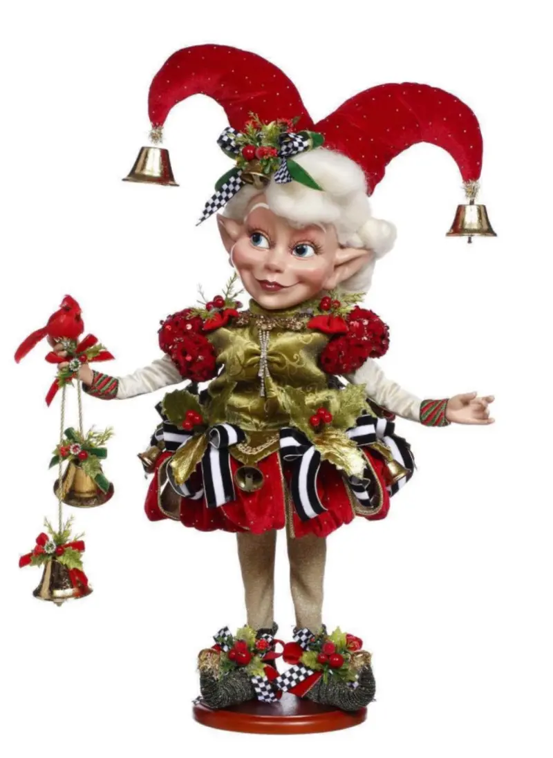Mark Roberts Medium Holly Belle Elf Doll on Base – 52 cm