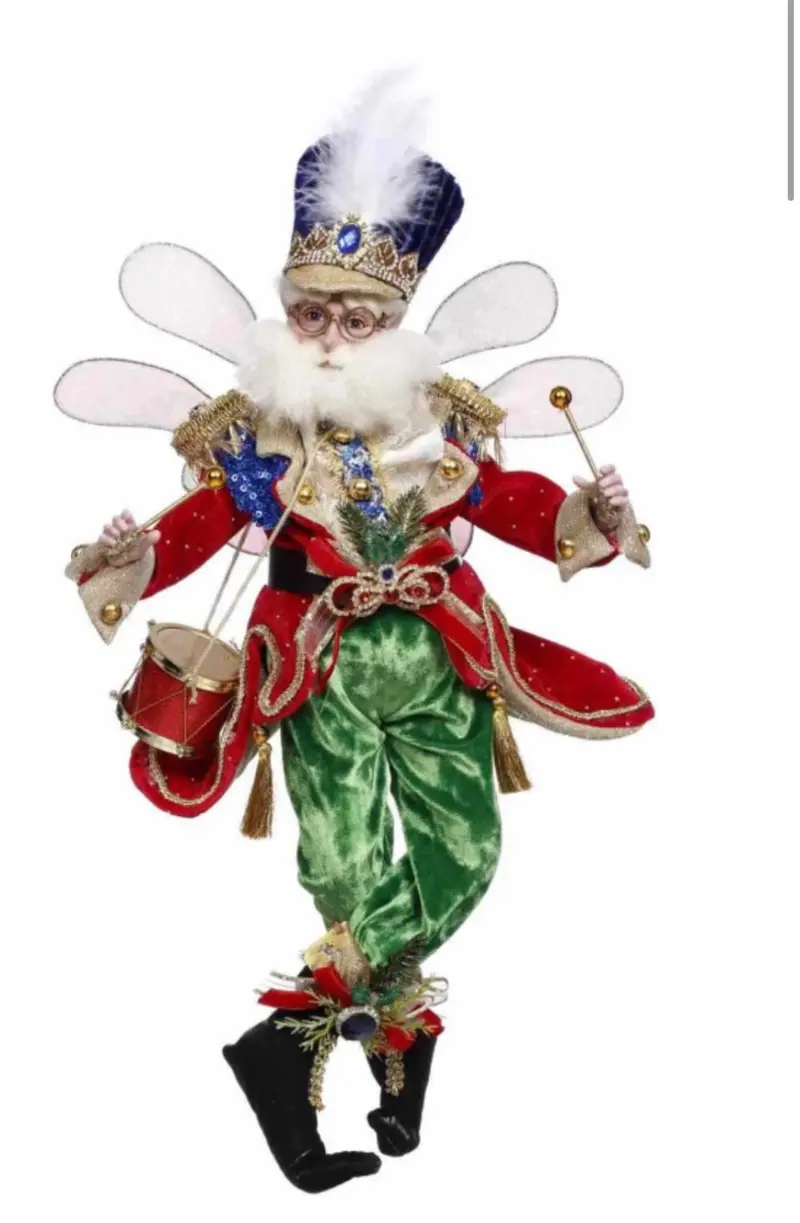 Mark Roberts Small Drummer Fairy Doll – 29 cm – Kerstdecoratie