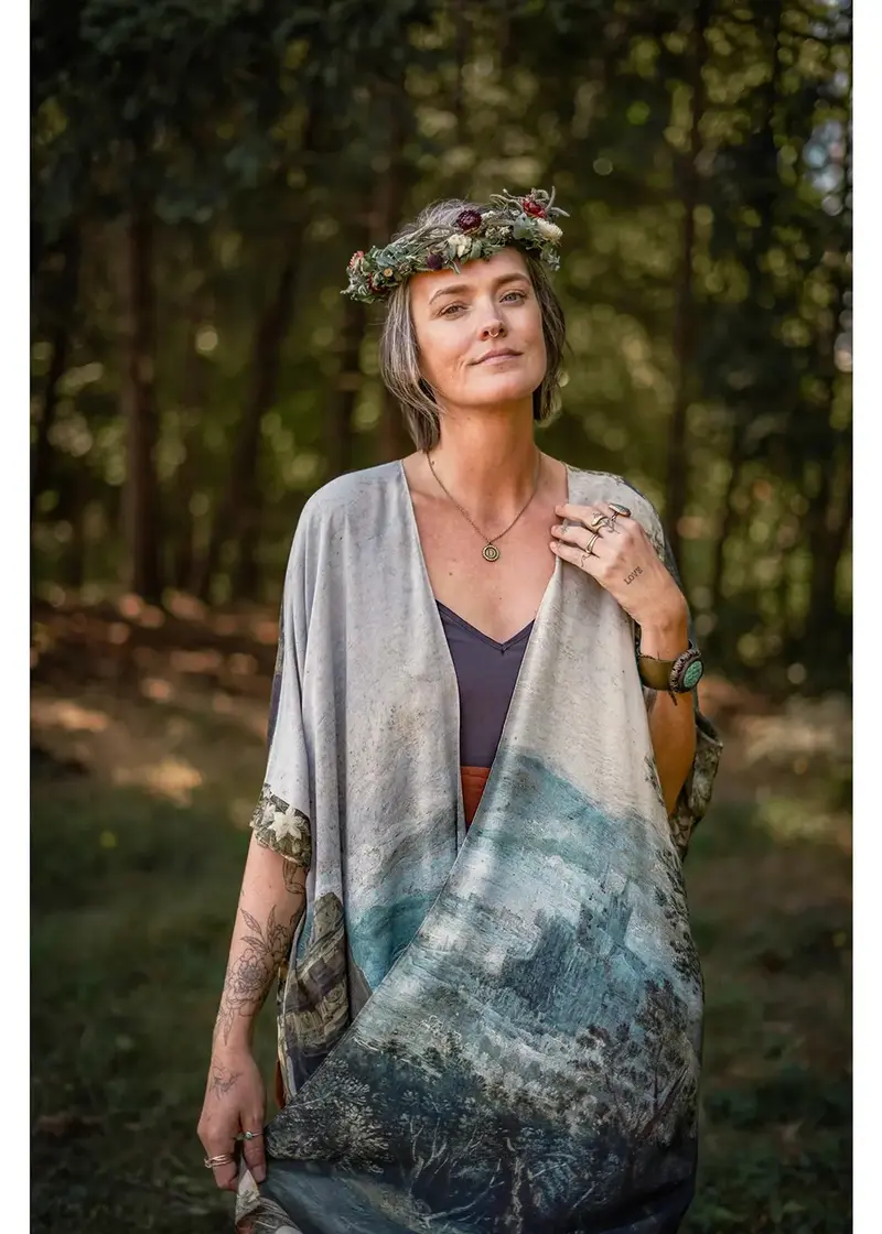 Market Of Stars Castles In The Air Starduster Midi Kimono