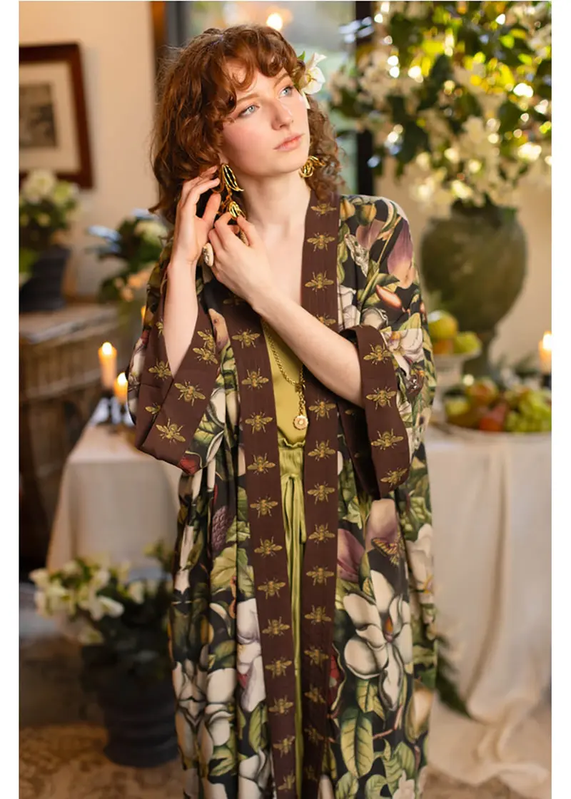 Market of Stars Fleur De Lune Long Kimono