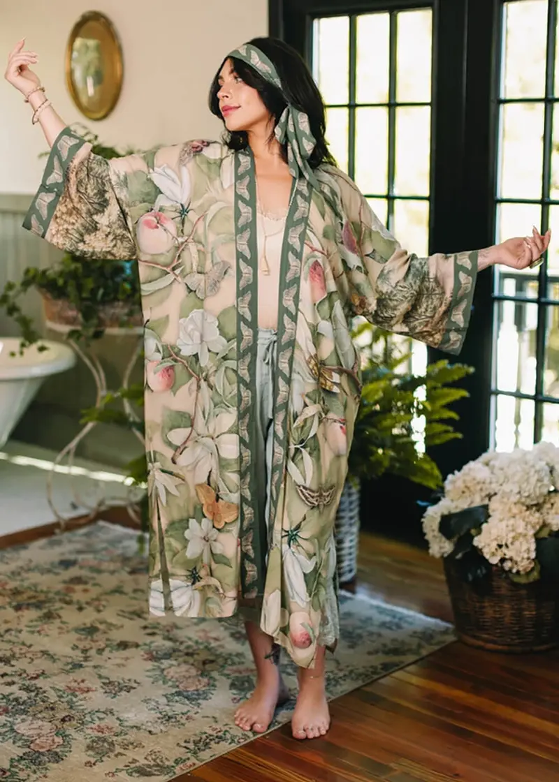 Market Of Stars Fleur De Soleil Long Kimono