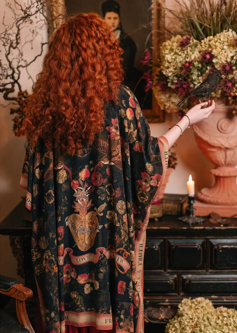 Market of Stars Heart of Gold Midi Kimono