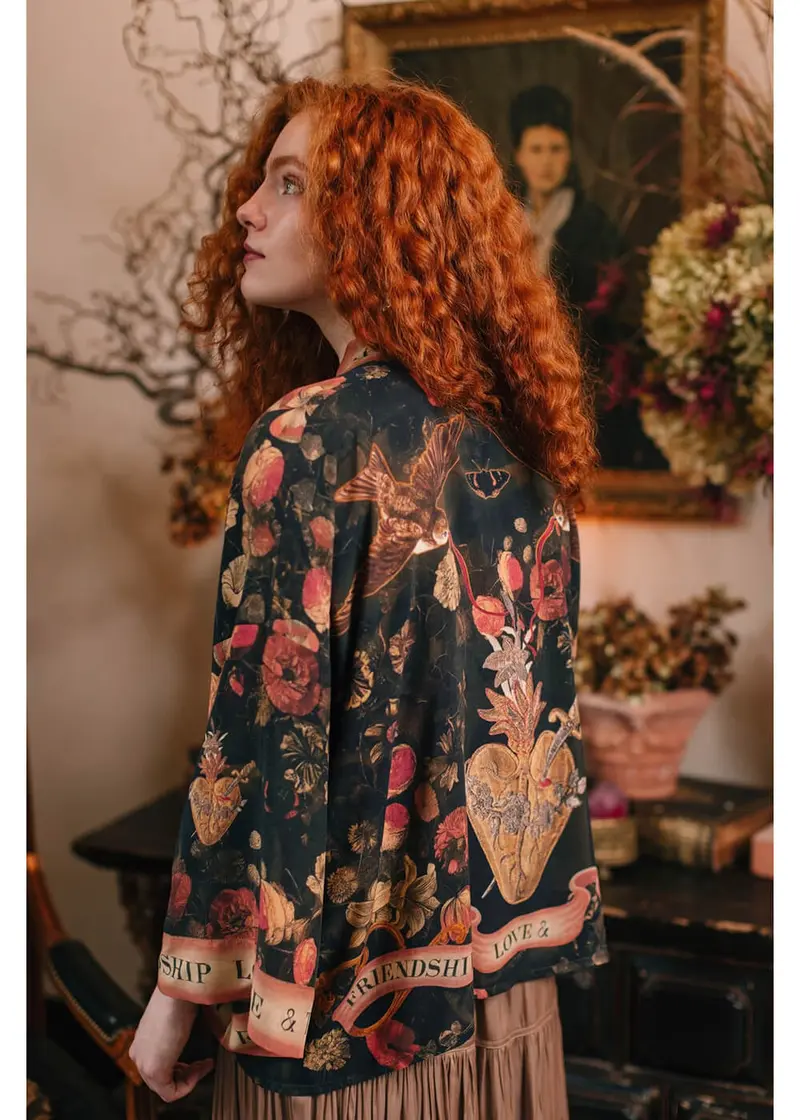 Market of Stars Heart of Gold Short Kimono