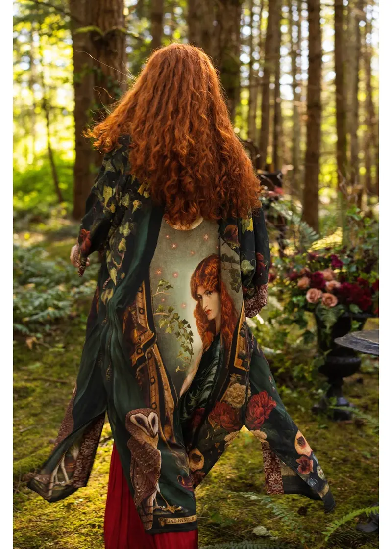 Market Of Stars Solstice Opera Long Kimono Green